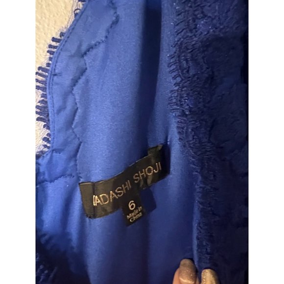 Tadashi Dress Cobalt Blue 6 Stretch Sheath Wedding Party  Cruise Event Barbie - Picture 9 of 13